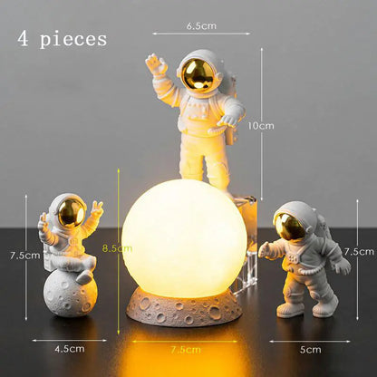 Astronaut Yellow Moon Ambient Light Ornament